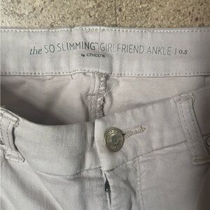 Light tan khaki Chicos Ankle Casual Pants .5